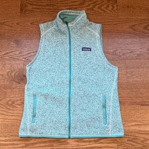 Women’s Patagonia better sweater Teal Fleece Vest - size L